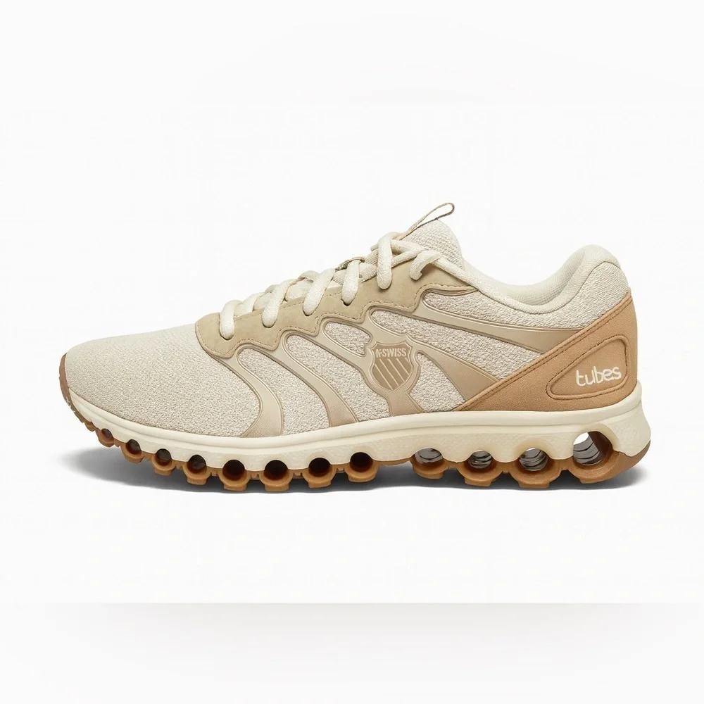 K-Swiss Tubes 200 Running Shoes Women’s 10 Bone Safari Gum Sneakers